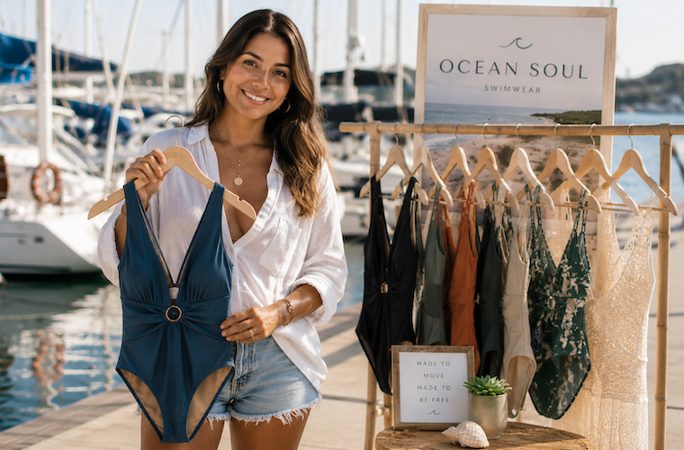 Camila, swimwear brand owner